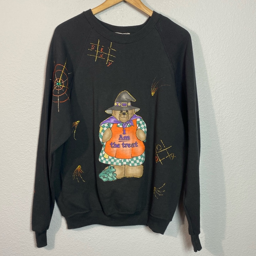 Homemade Halloween Crafted Sweatshirt